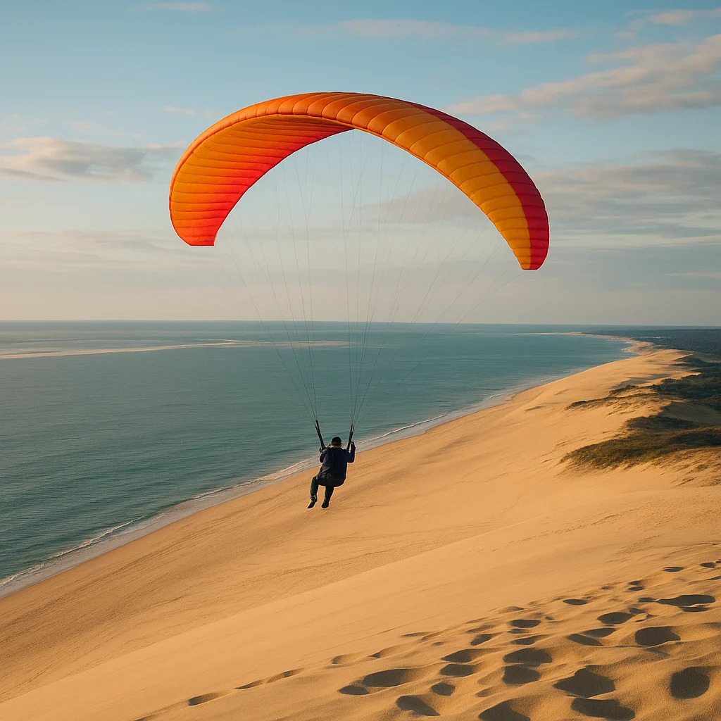 saut en parachute Dune du Pilat
