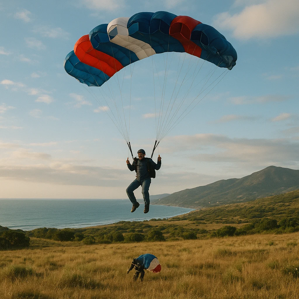 saut en parachute Merville