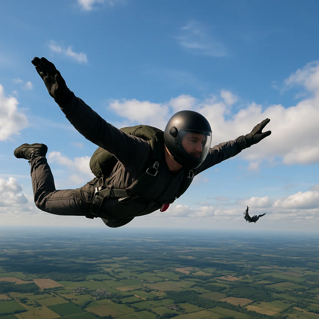 hauteur saut en parachute