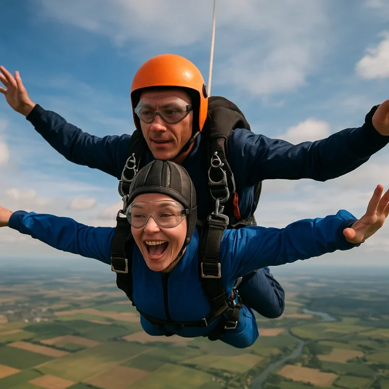 saut en parachute Saumur