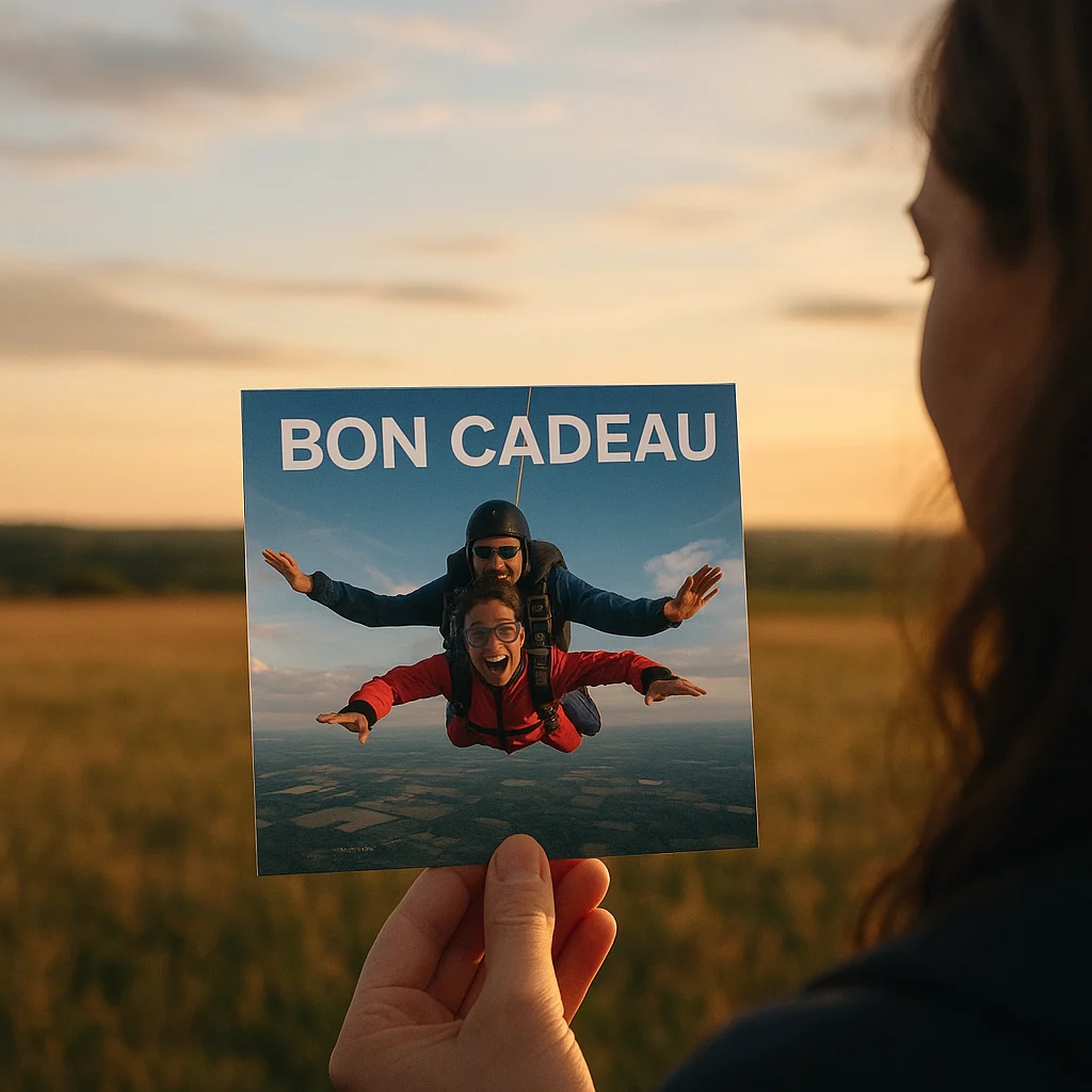 bon cadeau saut parachute