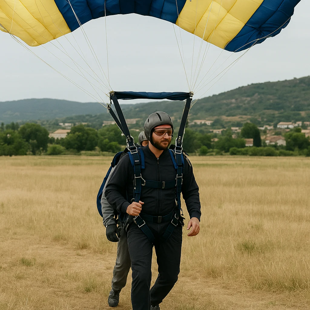 Saut en parachute Pujaut